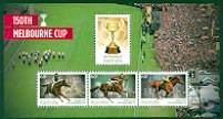 150th Melbourne Cup Mint Mini-Sheet of 4 Stamps Australia, 2010